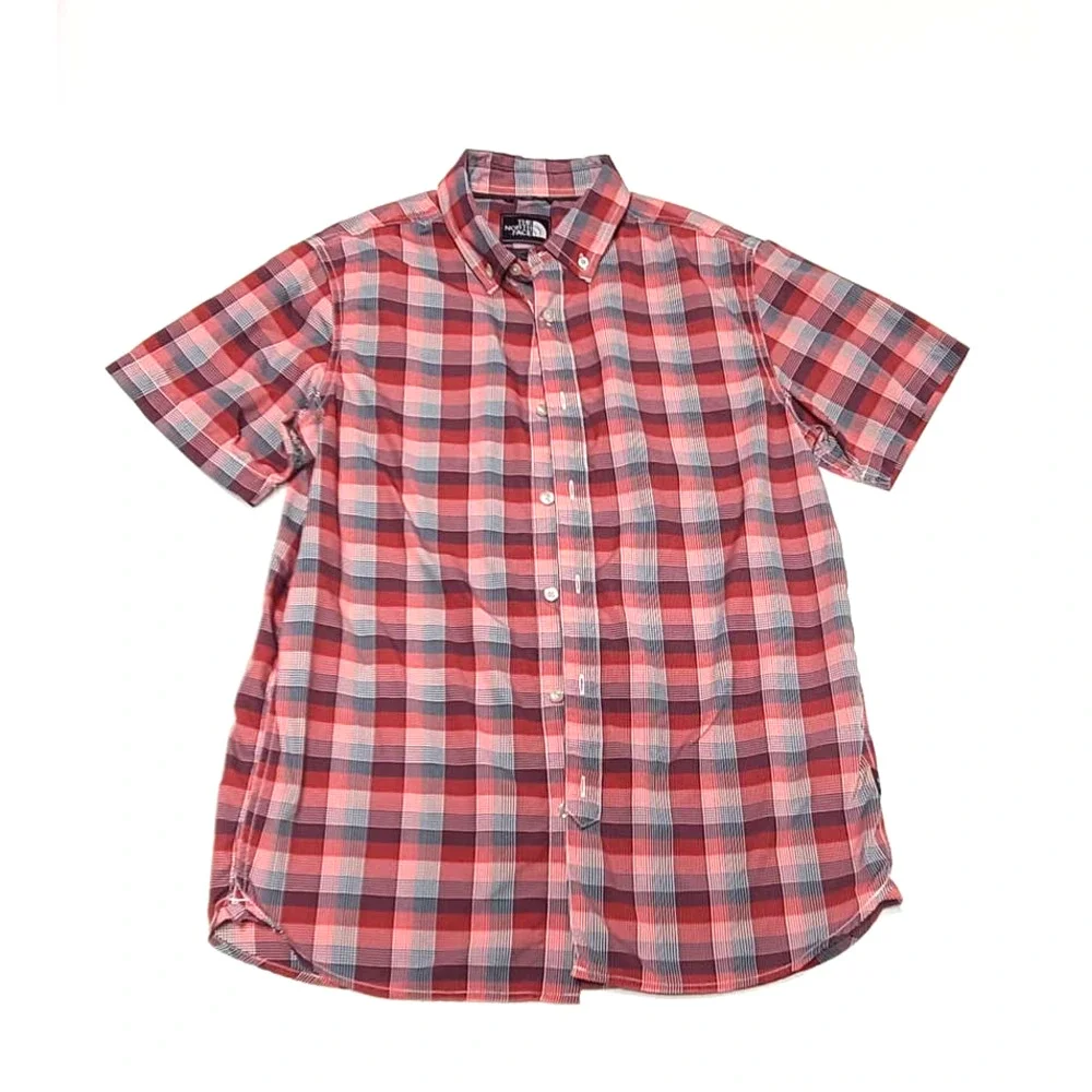 The North Face plaid button down shirt men's size medium
